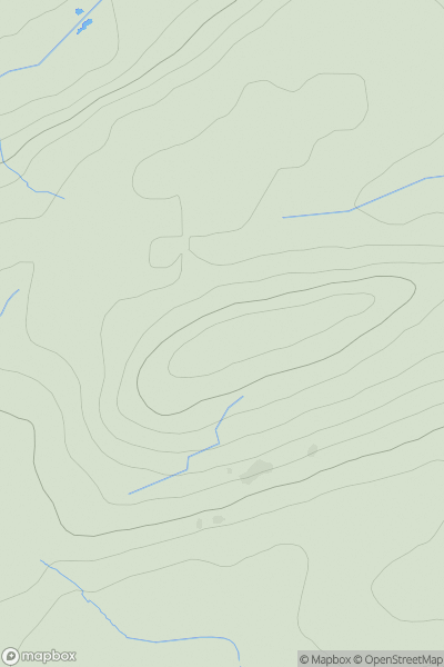 Thumbnail image for Hotbank Crags showing contour plot for surrounding peak