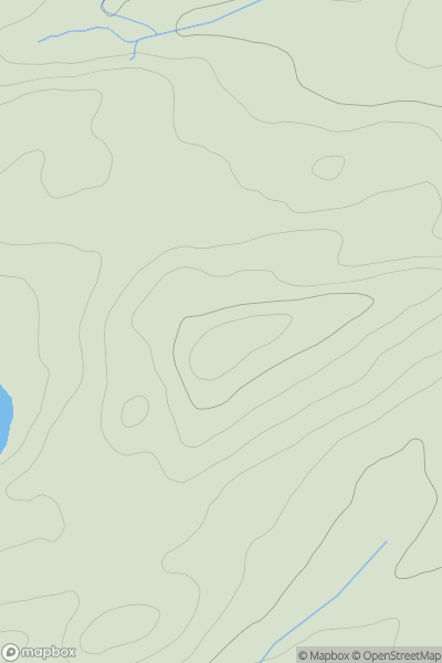 Thumbnail image for Sewingshields Crags showing contour plot for surrounding peak