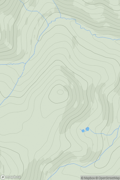 Thumbnail image for Ell's Knowe showing contour plot for surrounding peak