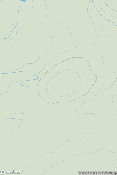 Thumbnail image for Hummell Knowe showing contour plot for surrounding peak