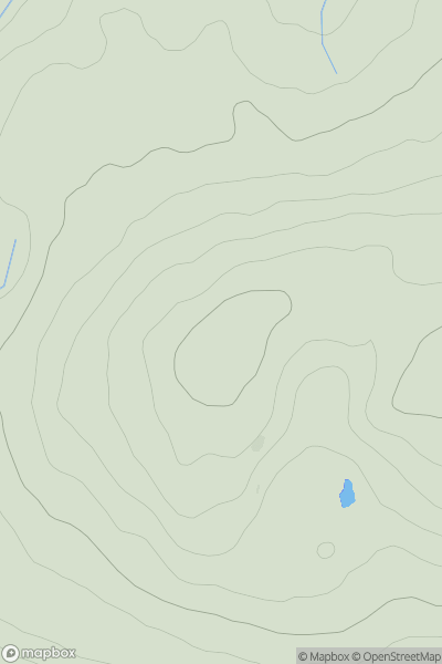 Thumbnail image for Coldrife Hill showing contour plot for surrounding peak