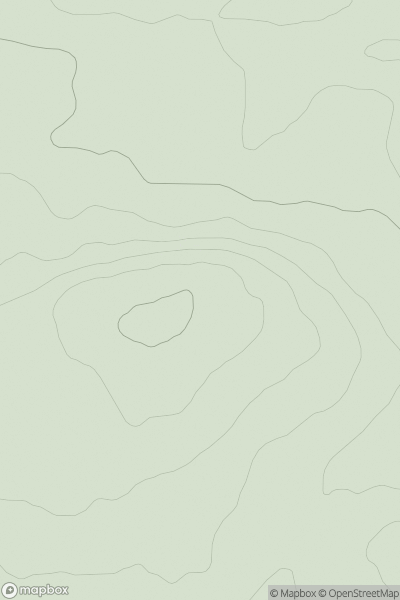 Thumbnail image for Walwick Fell showing contour plot for surrounding peak
