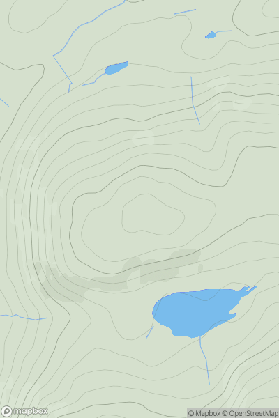 Thumbnail image for Pawston Hill showing contour plot for surrounding peak