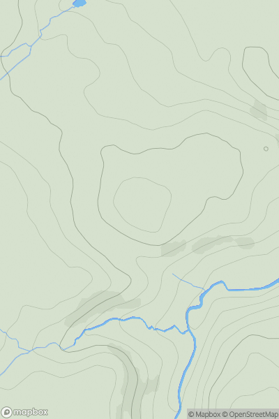 Thumbnail image for Middleton Dean Hill showing contour plot for surrounding peak