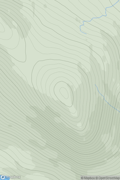 Thumbnail image for Ceapabhal (Chaipaval) showing contour plot for surrounding peak