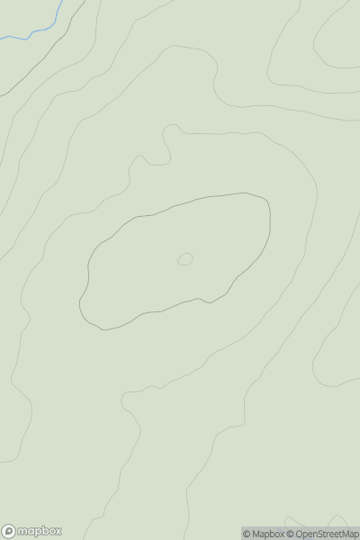 Thumbnail image for Blackchester Hill showing contour plot for surrounding peak