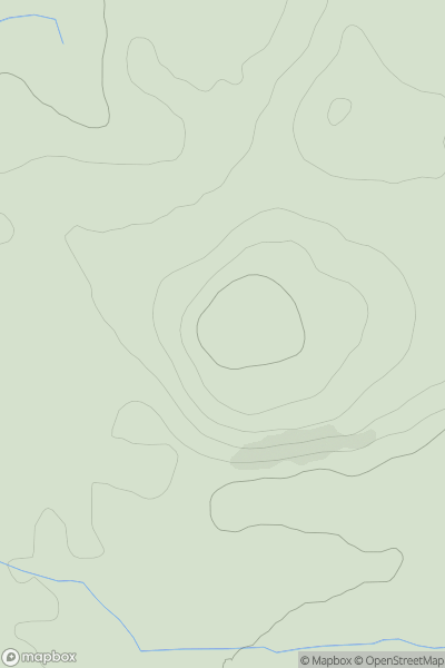 Thumbnail image for Shaftoe Crags showing contour plot for surrounding peak