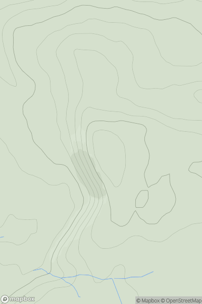 Thumbnail image for Beanley Hill showing contour plot for surrounding peak