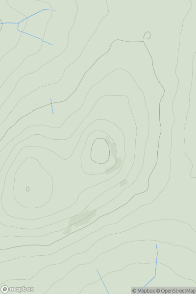 Thumbnail image for Glanton Hill showing contour plot for surrounding peak
