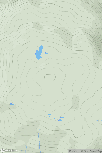 Thumbnail image for Sron Romul showing contour plot for surrounding peak