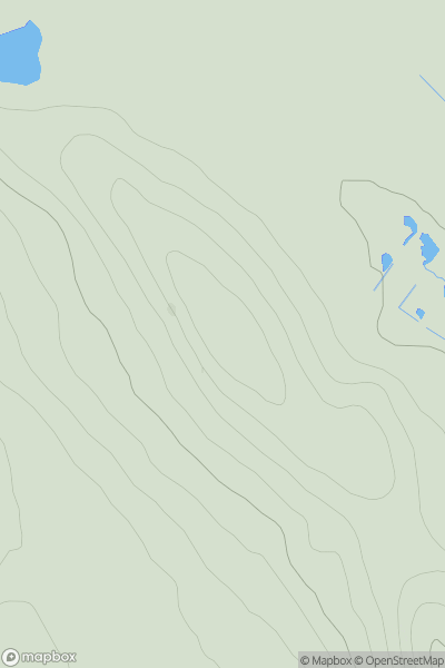 Thumbnail image for Greensheen Hill showing contour plot for surrounding peak