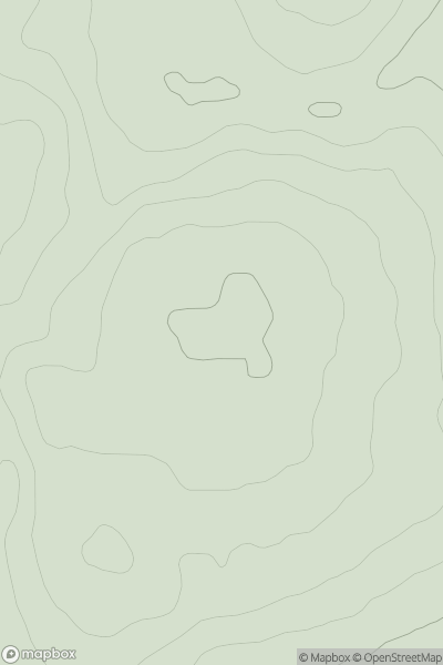 Thumbnail image for Arthurseat Hill showing contour plot for surrounding peak