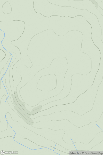 Thumbnail image for Brandon Dean Hill showing contour plot for surrounding peak