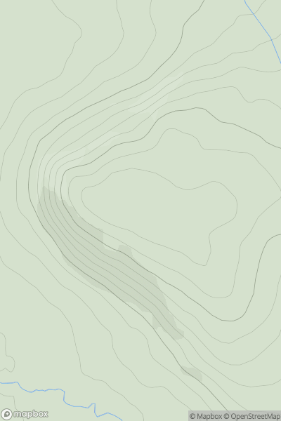 Thumbnail image for Chattonpark Hill showing contour plot for surrounding peak
