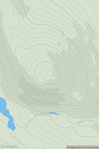 Thumbnail image for Greabhal showing contour plot for surrounding peak