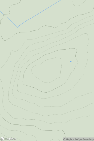 Thumbnail image for Jenny's Lantern Hill showing contour plot for surrounding peak