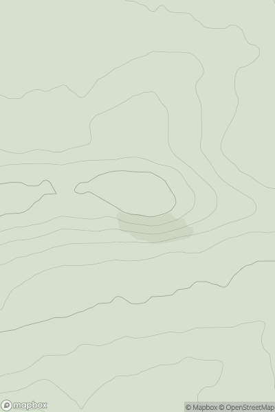 Thumbnail image for Goatscrag Hill showing contour plot for surrounding peak