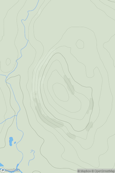 Thumbnail image for Cuthbert Heugh showing contour plot for surrounding peak