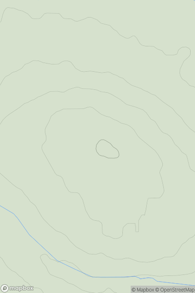 Thumbnail image for Fenham Hill showing contour plot for surrounding peak