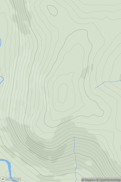 Thumbnail image for Pipers Hill showing contour plot for surrounding peak