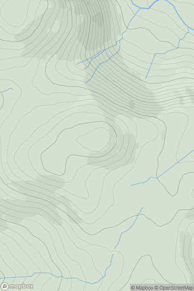 Thumbnail image for Castle Fell showing contour plot for surrounding peak