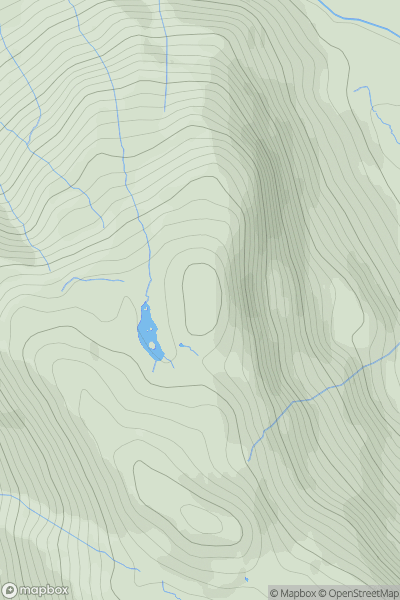 Thumbnail image for Oakhowe Crag showing contour plot for surrounding peak