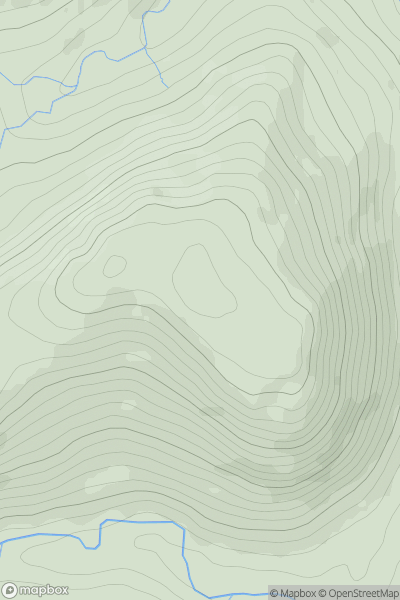 Thumbnail image for Jeffrey's Mount showing contour plot for surrounding peak