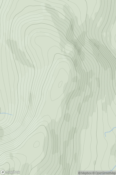 Thumbnail image for Beinn Sheasgarnaich North Top showing contour plot for surrounding peak