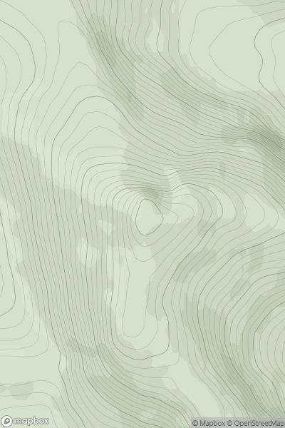 Thumbnail image for Beinn Choradail (Ben Corodale) showing contour plot for surrounding peak