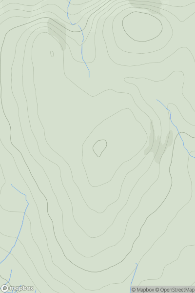Thumbnail image for Wilton Fell showing contour plot for surrounding peak