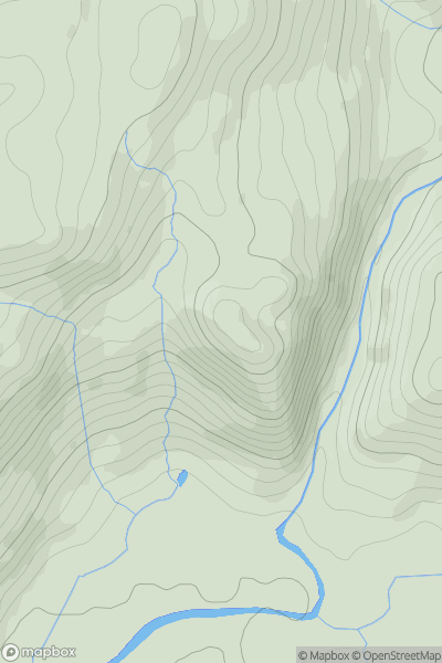 Thumbnail image for Wallowbarrow Crag showing contour plot for surrounding peak