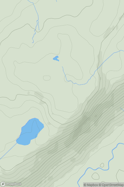 Thumbnail image for Bleatarn Hill showing contour plot for surrounding peak