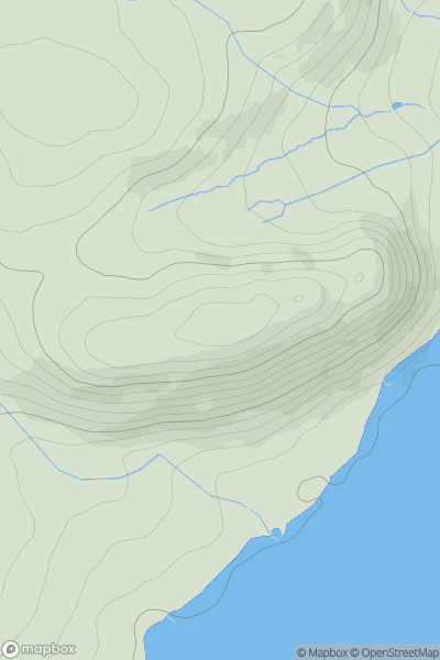 Thumbnail image for Salmond's Hill showing contour plot for surrounding peak