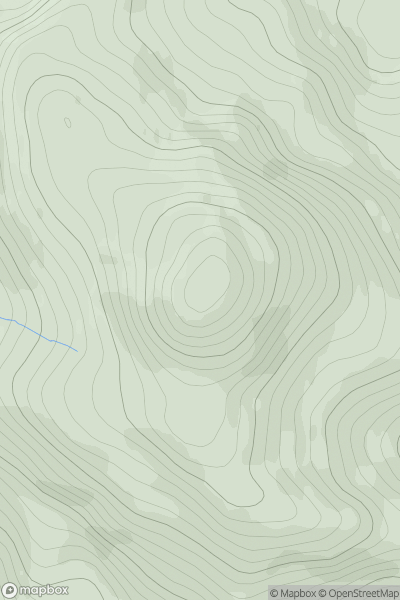 Thumbnail image for Triuirebheinn showing contour plot for surrounding peak
