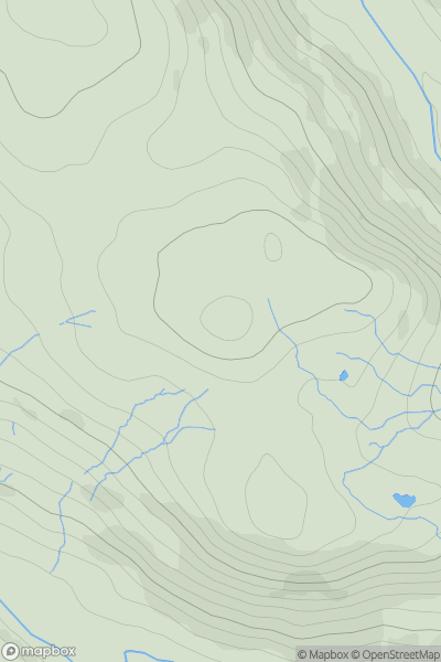 Thumbnail image for Hugill Fell showing contour plot for surrounding peak