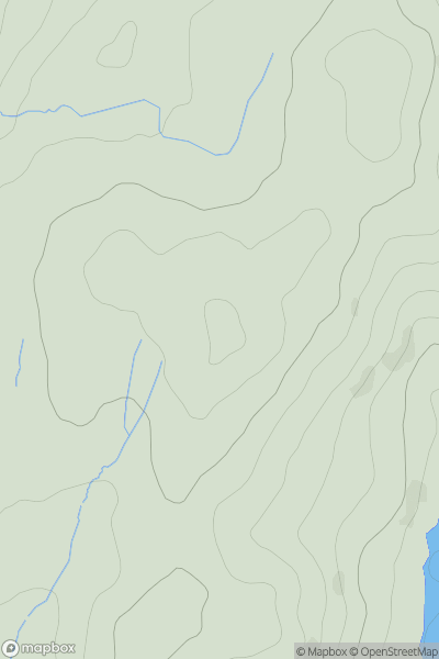 Thumbnail image for High Fell showing contour plot for surrounding peak