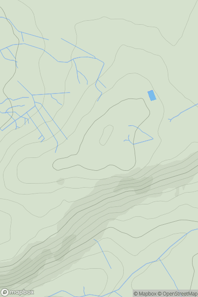 Thumbnail image for Bassenthwaite Hill showing contour plot for surrounding peak