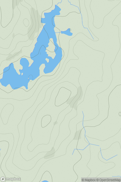 Thumbnail image for Hill Fell showing contour plot for surrounding peak