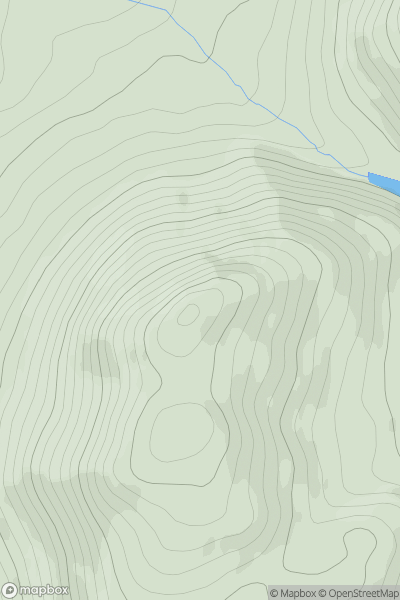 Thumbnail image for Li a' Deas (South Lee) showing contour plot for surrounding peak