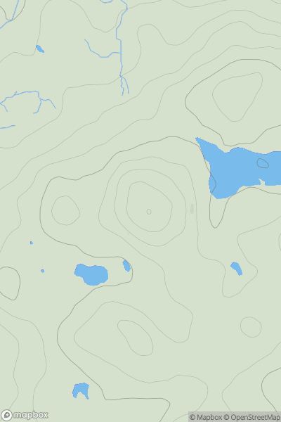 Thumbnail image for Borwick Hill showing contour plot for surrounding peak