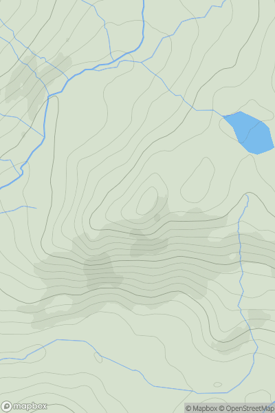 Thumbnail image for Great Barrow showing contour plot for surrounding peak