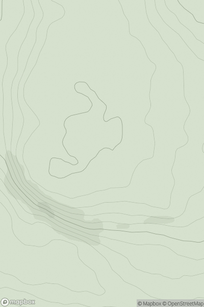 Thumbnail image for Lazonby Fell showing contour plot for surrounding peak