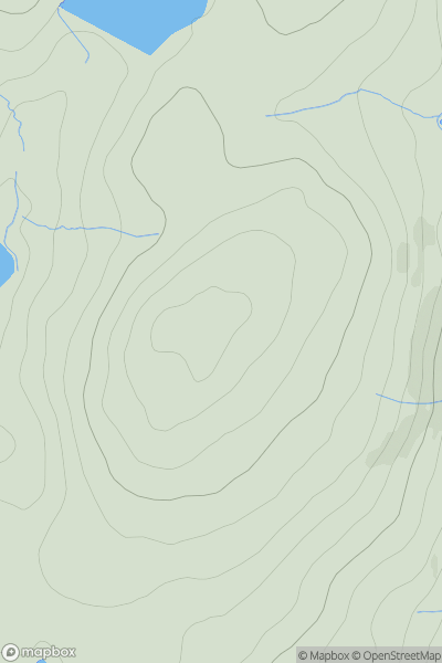 Thumbnail image for Walthwaite Hill showing contour plot for surrounding peak