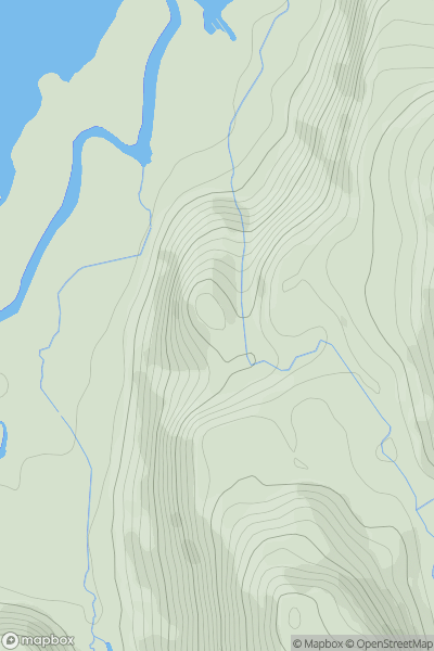 Thumbnail image for Shepherds Crag showing contour plot for surrounding peak