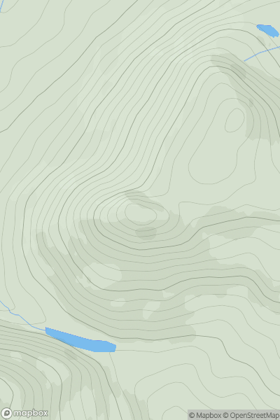 Thumbnail image for Li a' Tuath (North Lee) showing contour plot for surrounding peak