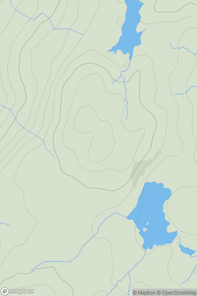 Thumbnail image for Great Green Hows showing contour plot for surrounding peak
