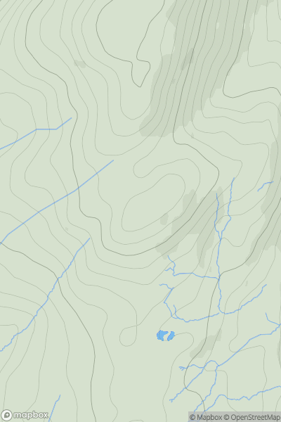 Thumbnail image for Ausin Fell showing contour plot for surrounding peak