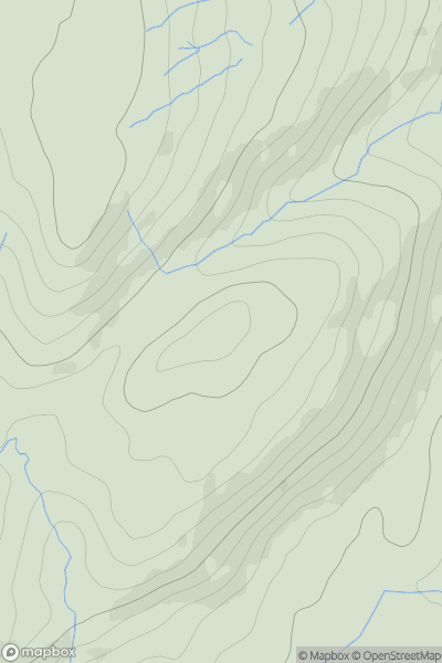 Thumbnail image for Bleathwaite Pasture showing contour plot for surrounding peak