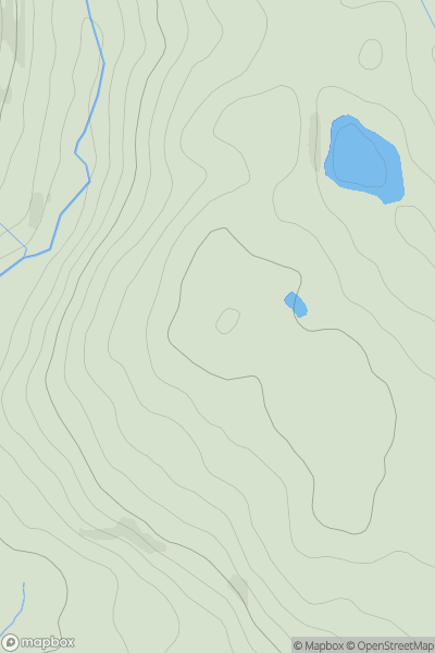 Thumbnail image for High Thorn Hill showing contour plot for surrounding peak