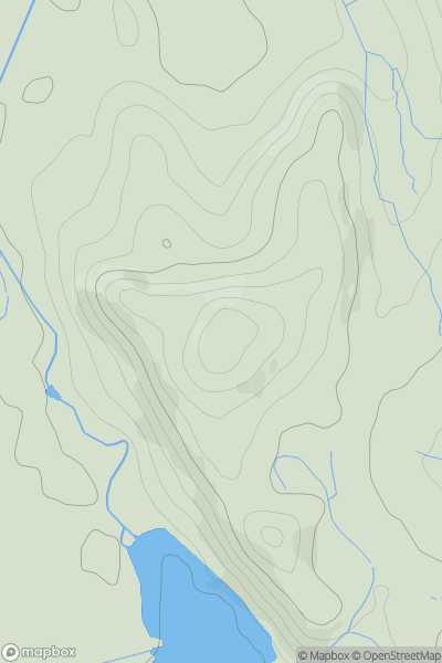 Thumbnail image for Brackenthwaite Hows showing contour plot for surrounding peak